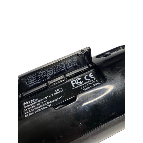 iHome IDM12 Portable Rechargeable Bluetooth Stereo Speaker System Black Audio - Picture 2 of 13